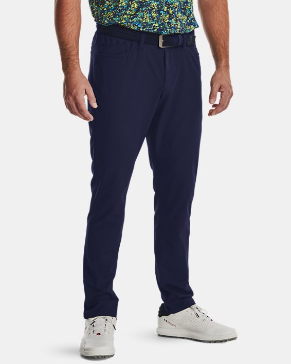 Men's UA Drive 5 Pocket Pants, Blue, pdpMainDesktop image number 4